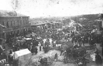 Village of Lopasnya in the early 20th century. Photograph: Moskovskiy Zhurnal