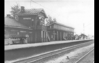 Bolshevo railway station. 1950-1970s. Source: PastVu