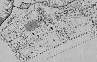 Neighborhood of the Novinskaya Prison. Properties 164/171 are marked in black.