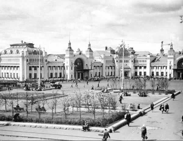 Belorusskaya station in Moscow, 1948–1950. Photo: PastVu