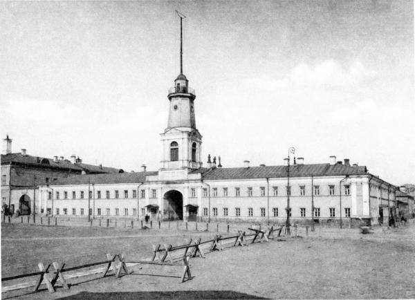 Khamovnicheskiy arrest house was located there. Photo: PastVu Khamovnicheskiy arrest house was located there. Photo: PastVu
