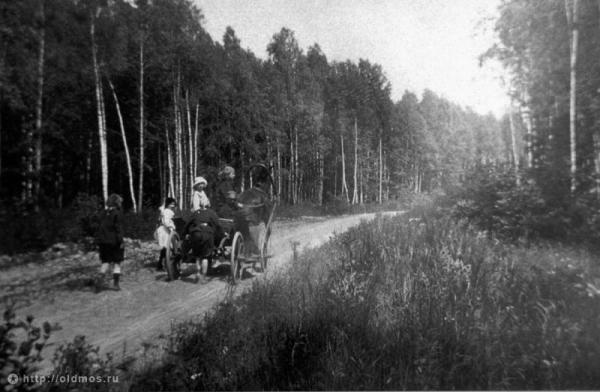 Lianozovo, the road from the station (1910s). Photo: PastVu