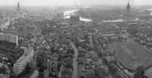 View from above on Kudrinskaya Square. Photo: pastvu.com