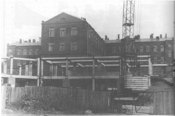 Строительство нового корпуса Полиграфического института. Фото: PastVu